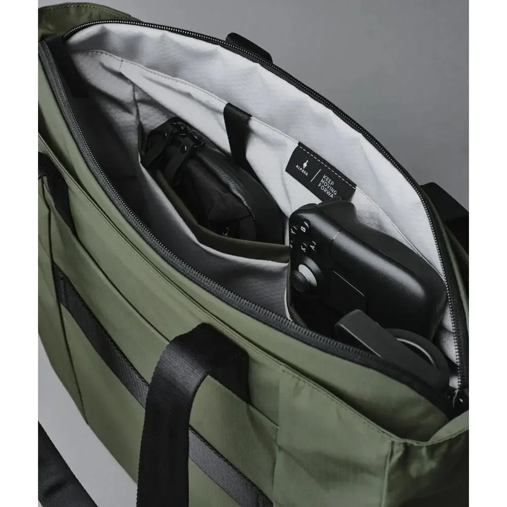 NWT Alpaka Metro Weather-Resistant Shopping Tote Laptop Bag Green | Axoflux 210D
